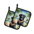 thumbnail image 2 of Black Labrador Retriever Luau Pair of Pot Holders, 2 of 2