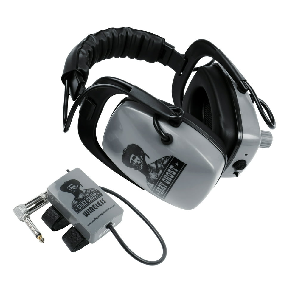 DetectorPro Gray Ghost Platinum Series Wireless Headphones Minelab FBS