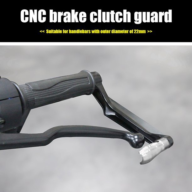 Protectores de manos de motocicleta CNC Protectores de mano de aluminio para manillar 7/8 (plata)
