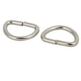 thumbnail image 2 of Unique Bargains Iron Metal Half Round Non Welded D Ring 0.39" Inner Width Silver Tone 10pcs, 2 of 2