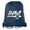 Bat Heart-Navy, variant on Mato & Hash Ladies Softball Drawstring Bags with 3,6, and 10 Pack Bulk options
