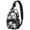 Black-4, variant on Minimalist Retro Sling Backpack - Artistic Tie Dye Shoulder Bag with Travel-Ready Features, Anti-Theft Pockets - Classic Daypack for Hikers, Bikers & Outdoor Enthusiasts