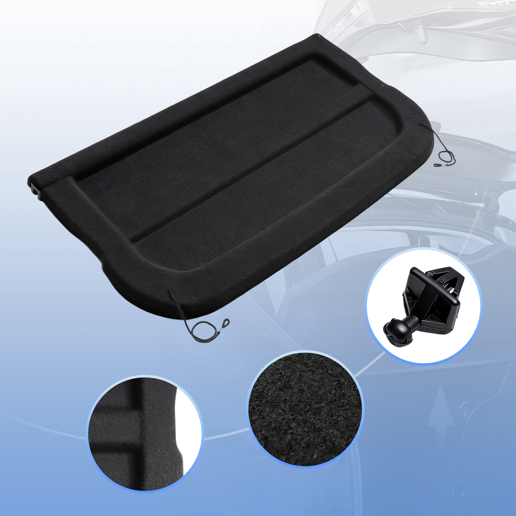 Unique Bargains Cargo Cover for Nissan Kicks 2025 2026 Rear Trunk Shade Non-Retractable