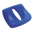 thumbnail image 2 of Rubbermaid Recycled Untouchable Square Recycling Container, Plastic, 23 Gal, Blue, 2 of 3