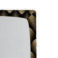 thumbnail image 3 of Ambesonne Abstract Fitted Sheet, Geometric Pattern Retro, King Size, Charcoal Grey Mustard, 3 of 5