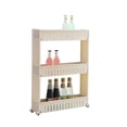 thumbnail image 2 of Amdohai Narrow Sliding Storage Organizer Rack 3-Storey Slimline Storage Cart, 2 of 7