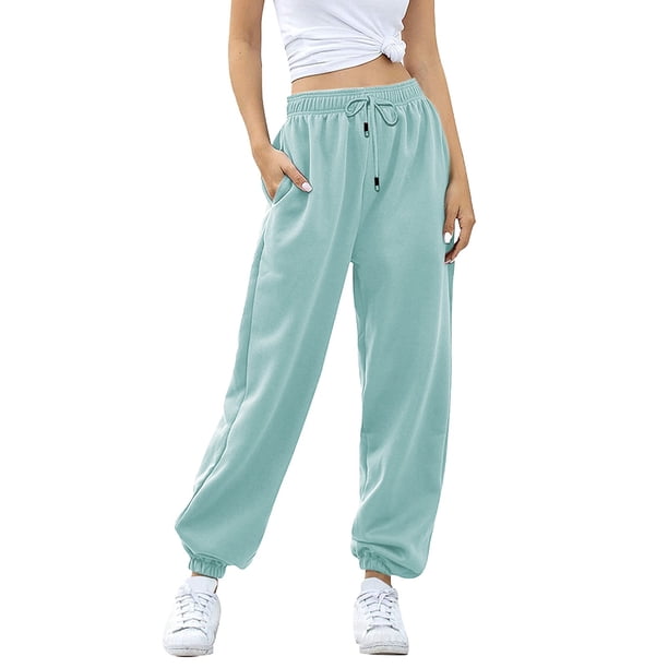 WILLBEST Pantalones Deportivos Casuales para Mujer, para Fitness, con Cordón y Bolsillos, Ideales para Correr, Cómodos, Holgados y con Cintura Elástica para Uso Diario. Extra Grande