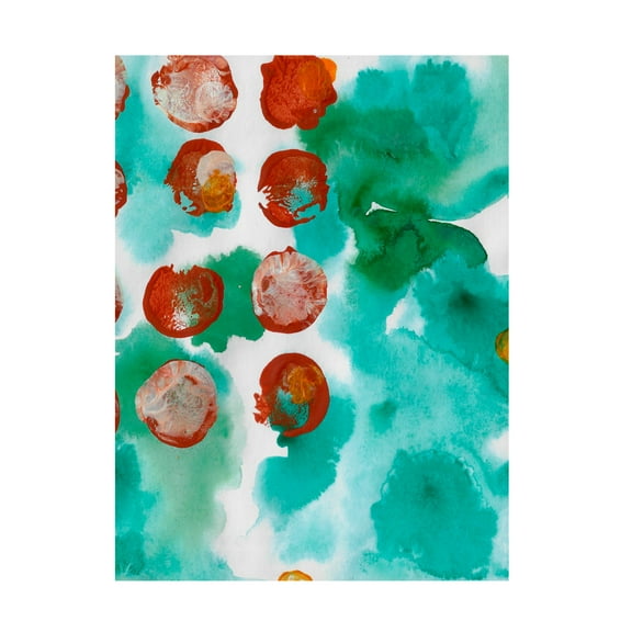 Canvas Wall Art - Maliq 'Dotty 2' Wall Art for Living Room, Bedroom, or Office Décor by Trademark Fine Art - 14 x 19 Inches