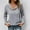 Gray, variant on Sevevn Womens Sweatshirt Casual Textured Long Sleeve Henley Button V Neck Loose Pullover 2025 Trendy Fall Outfits Tops