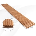 thumbnail image 2 of Gymax Chemin de Patio en Bois Dur Enroulable de 8 Pieds, Droit, Résistant aux Intempéries, 2 of 10