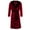 02 Red, variant on zttd men's winter lengthened plush shawl bathrobe home clothes long sleeved robe coat
