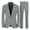Black and White, variant on Cloudstyle Men's Slim Fit British-Inspired Printed Single-Breasted 1-Button Suit Set, Back Vent & Functional Pockets, Wedding & Party Formal Attire