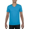 thumbnail image 2 of Gildan SftStyle VNeck Sapphire, 2 of 2