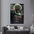 thumbnail image 2 of Fighter Motivation Wall Art, Famous Art, Khabib Nurmagomedov Poster, Khabib Nurmagomedov, Khabib Art, Gym Workout Canvas Art, Canvas Wall Decor - Black Framed, 2 of 5