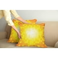 thumbnail image 3 of Ambesonne Yellow Throw Pillow Cover 2 Pack, Retro Pixel Art Squares, 24", Orange Yellow, 3 of 6