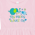 thumbnail image 4 of Inktastic My Pappy Loves Me Cute Elephants Girls Baby Dress, 4 of 5