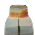 thumbnail image 2 of Benzara 13 Inches Blown Glass Vase with Round Mouth, Gray and Gold, 2 of 4