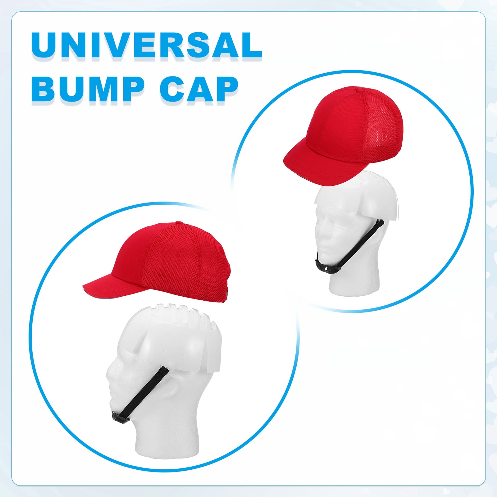 Uxcell 7.09 Inch 2 Set Adjustable Helmet Strap Accessory for Hard Hat with Protective Buckle White/Black