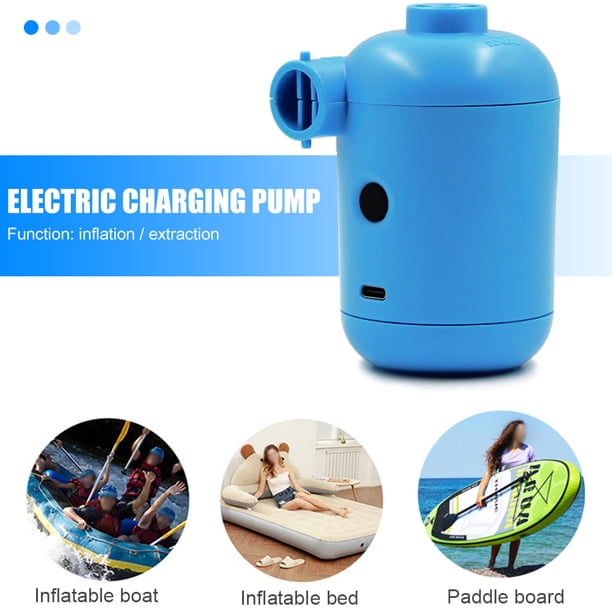 Mini bomba de aire Ndcxsfigh Inflador eléctrico Carga USB Portátil DC 5V Azul