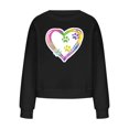 thumbnail image 3 of 2023 Sweat à Capuche Surdimensionné pour Femmes Mode Décontractée Manches Longues Col Rond Imprimé Pull pour Femmes Costumes Halloween/noël 50 % de Réduction Liquidation, 3 of 3