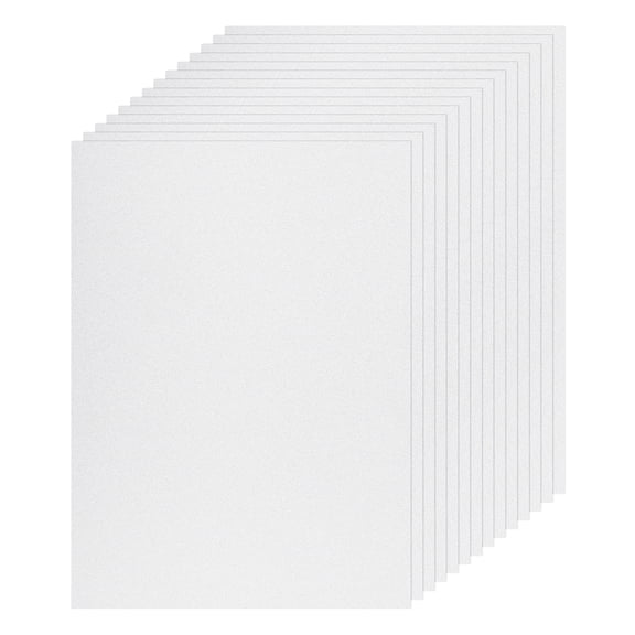 Uxcell 20 Sheet A4 Glitter Silver Card Stock, 8"x11", Shimmer Paper, 250gsm for DIY Crafts