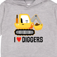 thumbnail image 3 of Inktastic Construction Truck I Love Diggers Toddler Hoodie, 3 of 4