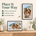 thumbnail image 4 of ELIME 15.6" WiFi Digital Picture Frame with Frameo App, Full HD Auto-Rotating Smart Photo Display, 32GB, Black, 4 of 7