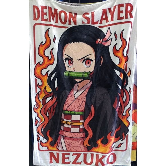 Exclusiva! Cobija Frazada Ultra Suave Demon Slayer Kimetsu No Yaiba Nezuko Blanca