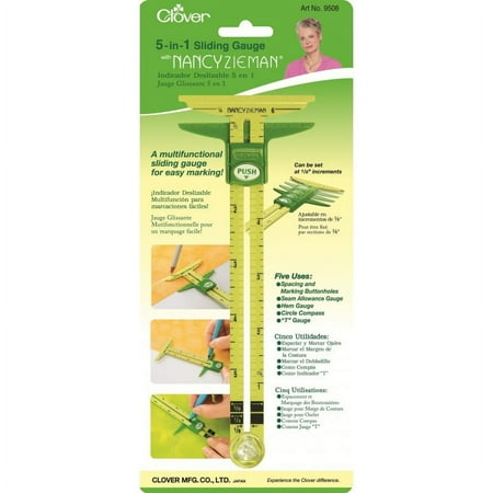 UPC: 0051221530166 | Clover Nancy Zieman 5-in-1 Sliding Gauge 1 Each