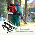 thumbnail image 5 of Seipouy Backpack Gas Powered Leaf Blower, 80CC 900CFM 4.8HP 2-Cycle Grass Lawn Blower Air Cooling Gasoline Backpack Grass Blower with Air-Cooled, Snow Blower for Outdoor, 5 of 7