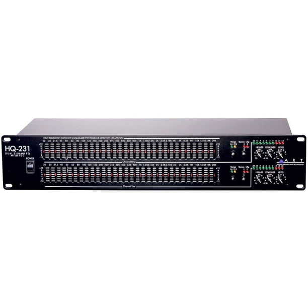 Graphic Equalizer Two Channel 31 Band Constant Q Filtering Feedback