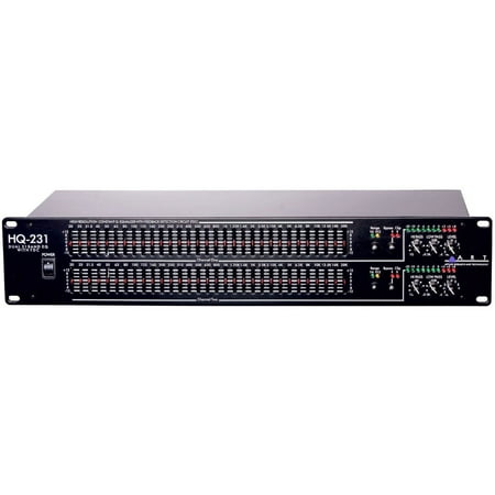 Graphic Equalizer Two Channel 31 Band Constant Q Filtering Feedback Detection
