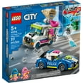 thumbnail image 3 of LEGO City Ice Cream Truck Police Chase Van 60314 Toy for Kids, Girls and Boys age 5 Plus Years Old with Splat Launcher & City Police Car, 3 of 8