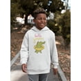 thumbnail image 2 of Hello Summer Crocodile Hoodie Juniors - Youth Hoodie, White, Small, 2 of 4