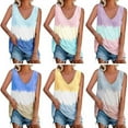 thumbnail image 3 of Women Tank Tops Summer Casual Sleeveless Shirts V Neck Womens Loose Fit Tops, 3 of 3