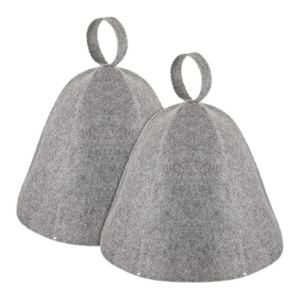 Gorro de Sauna Zulema 2 Piezas Gris para Hombres y Mujeres