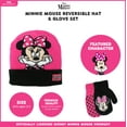 thumbnail image 4 of Disney Toddler Winter Hat, Kids Gloves or Toddlers Mittens, Minnie Mouse Reversible Hat for Girl Ages 2-4, 4 of 5