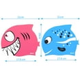 thumbnail image 4 of ipow Pack of 2 Kids Swim Caps, Waterproof Silicone Bathing Caps, Swim Hats for Toddlers/Girls/Boys Aged 2-8, 4 of 7