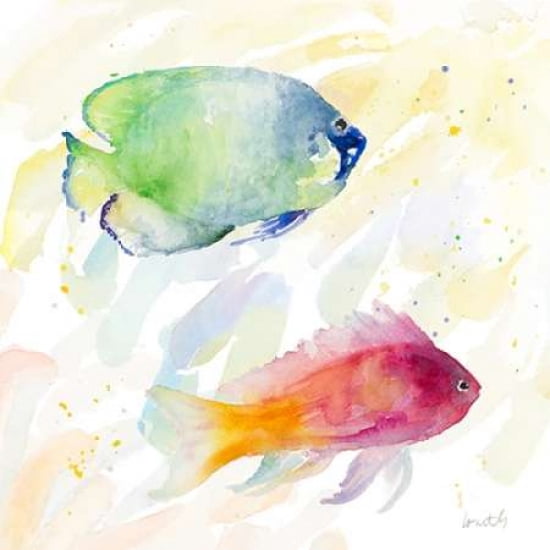 Tropical Fish Square III Canvas Art - Lanie Loreth(24X24)