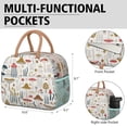 thumbnail image 6 of Lunch Bag Lunch Box for Women Men,Mushroom Reusable Insulated Lunch Tote Small Leakproof Cute Lunch Cooler with for Work Picnic Camping, 6 of 7