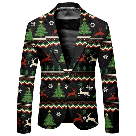 KHONTS Men's Casual Blazer One Button Lightweight Sports Coat with Pockets Slim Fit Lapel Jacket Business Suit 09-Black XL