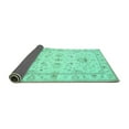 thumbnail image 2 of Ahgly Company Indoor Square Oriental Turquoise Blue Traditional Area Rugs, 6' Square, 2 of 4
