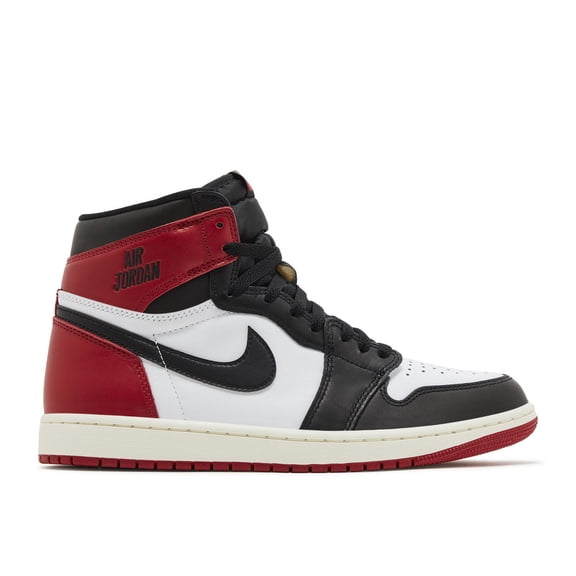 Nike Jordan 1 Retro High OG Men's Shoes, Black/Black/Varsity Red/White, Size 8