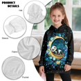 thumbnail image 6 of Xoenoiee Panda Leaves Moon Star Print Sweatshirt Dress for Girls Long Hoodies Graphic Sweatshirts for Kids Long Sleeve Pullover Top Active Fall Clothes Hooded Sweater Shirts Outfits, 13-14 Years, 6 of 7