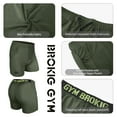 thumbnail image 5 of BROKIG Mens Lightweight Gym Shorts Running Workout Shorts with Pockets (Large, Army Green), 5 of 6