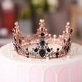 thumbnail image 2 of CCrown Cake Topper Crystal Niños Adornos para el cabello para bodas Cumpleaños Baby Shower, 2 of 5