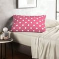 thumbnail image 6 of Goofa Dots On Rose Red Background Pattern Pillow Case – Plush & Soft Cushion Cover, Hypoallergenic Throw Pillow Case for Comfortable Sleep with Envelope Closure-16"x24", 6 of 6