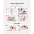 thumbnail image 4 of Foldable Wall Mounted Shoe Rack - 4 Piece White SHENMO, 4 of 5
