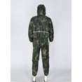 thumbnail image 4 of Raenseen Men's One Piece Jumpsuit Reflective Rainseal Waterproof Windproof Hooded Coverall Rain Coat Camouflage 175/XL, 4 of 8