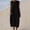 Black, variant on Linen Dresses Women Maxi Dress 2026 Summer Fitted Dress Striped Print Sleeveless Crew Neck with Zipper Breathable Regular Fit Dresses Short Business S-3XL